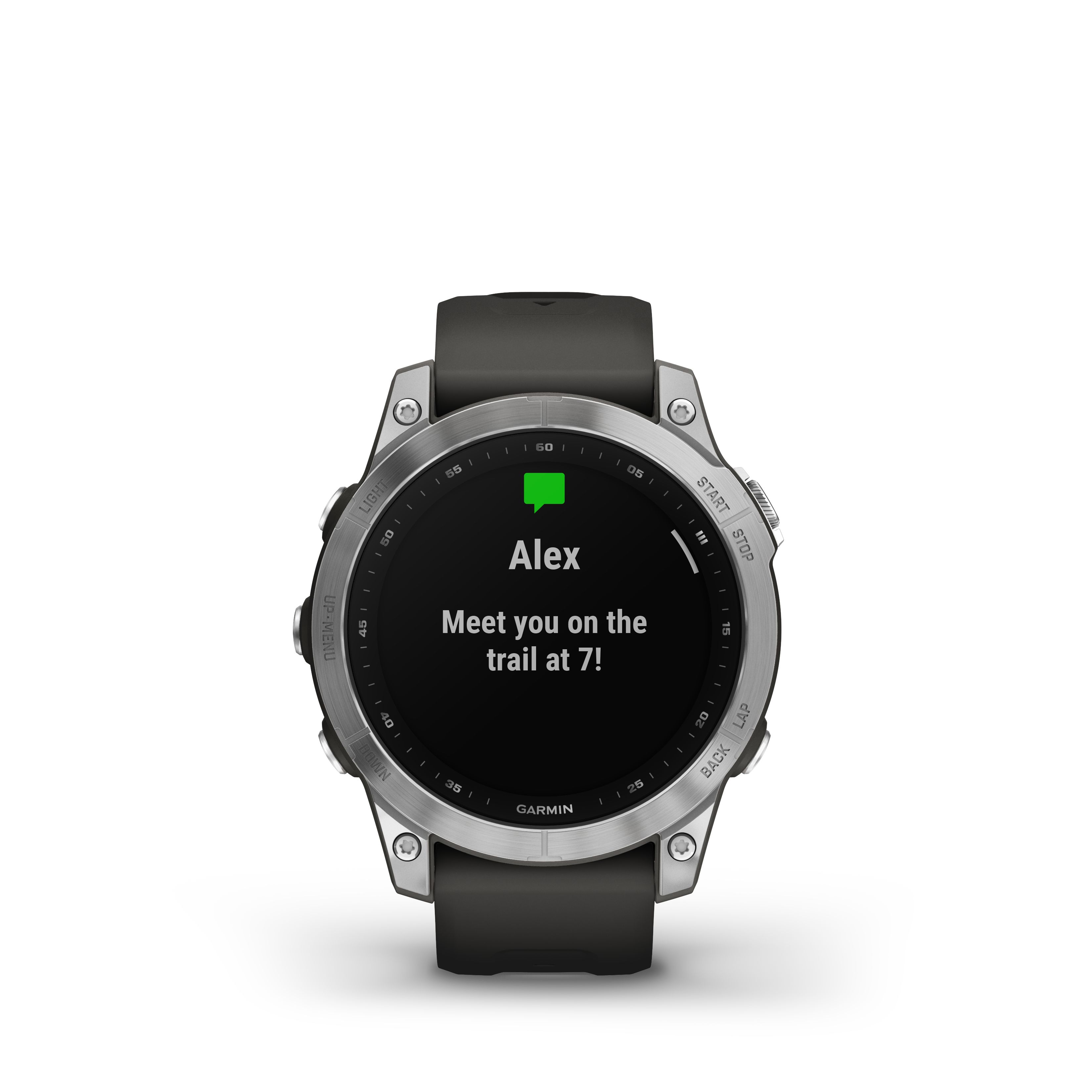 SMARTWATHCH GPS GARMIN FENIX 7 PRATEADO E BRACELETE CINZENTA