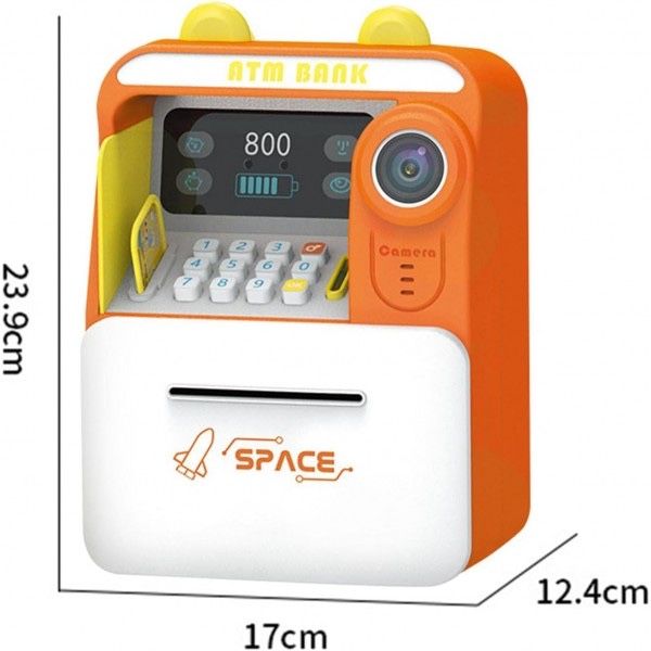 Дитячий сейф скарбничка, мелодії, підсвічування,карта, імітація камери