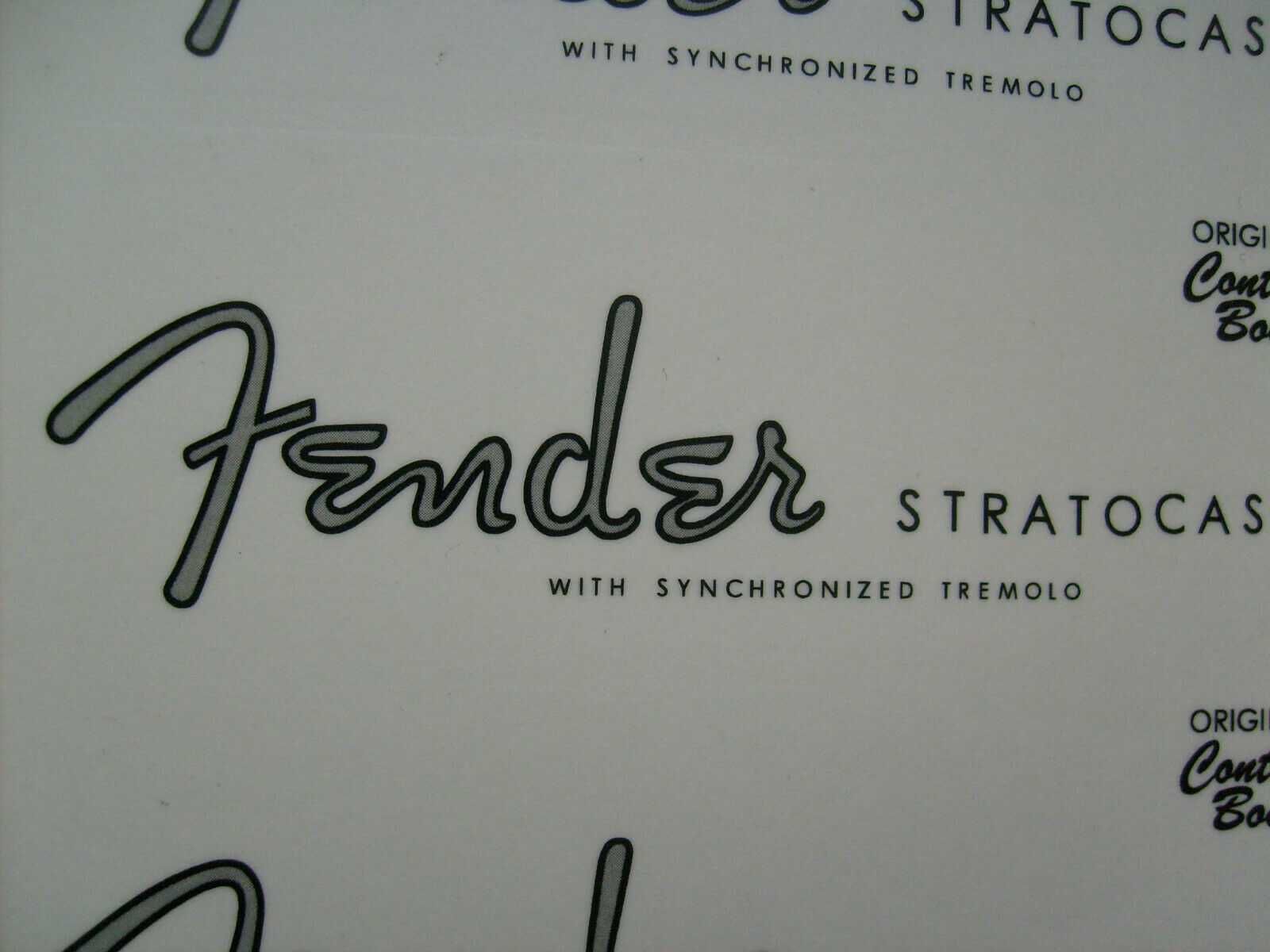 Gitara Fender Stratocaster Logo Naklejka