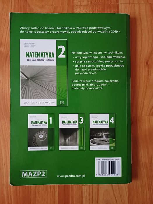 Zbiór zadań Matematyka pazdro klasa 2