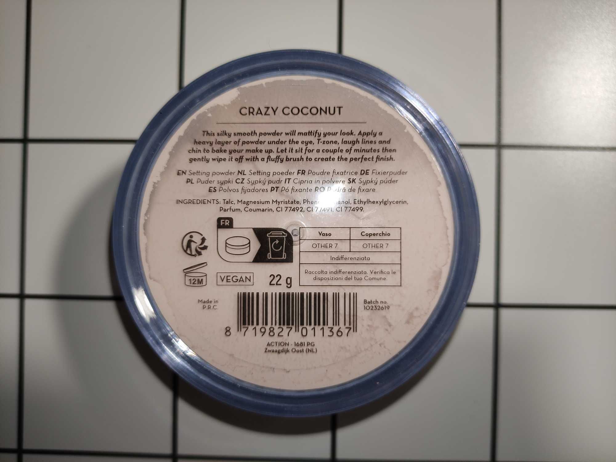 Puder Max&More Crazy Coconut z Action