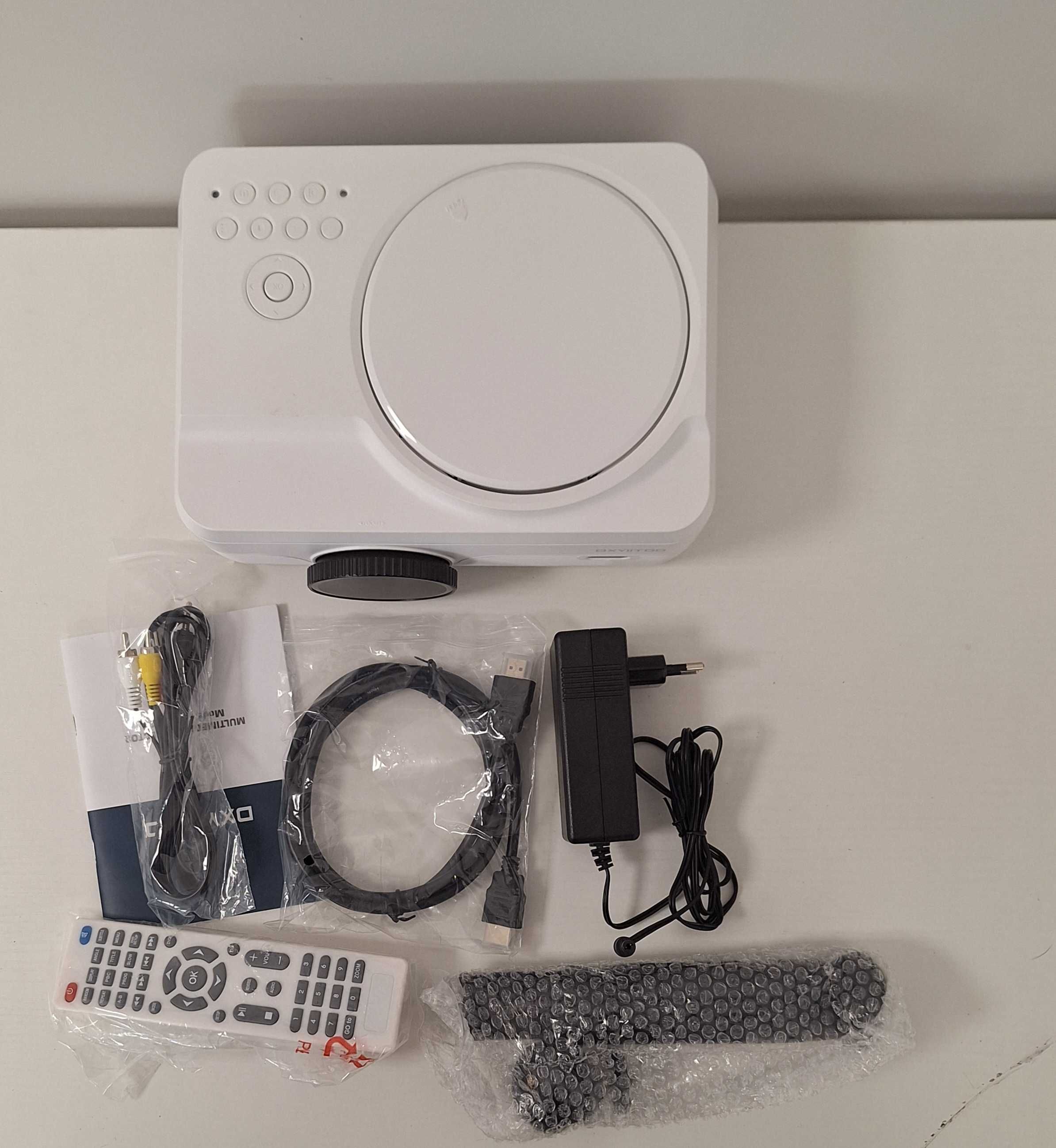Projektor Full HD  12000LM 1080P Bluetooth Wbudowany odtwarzacz DVD