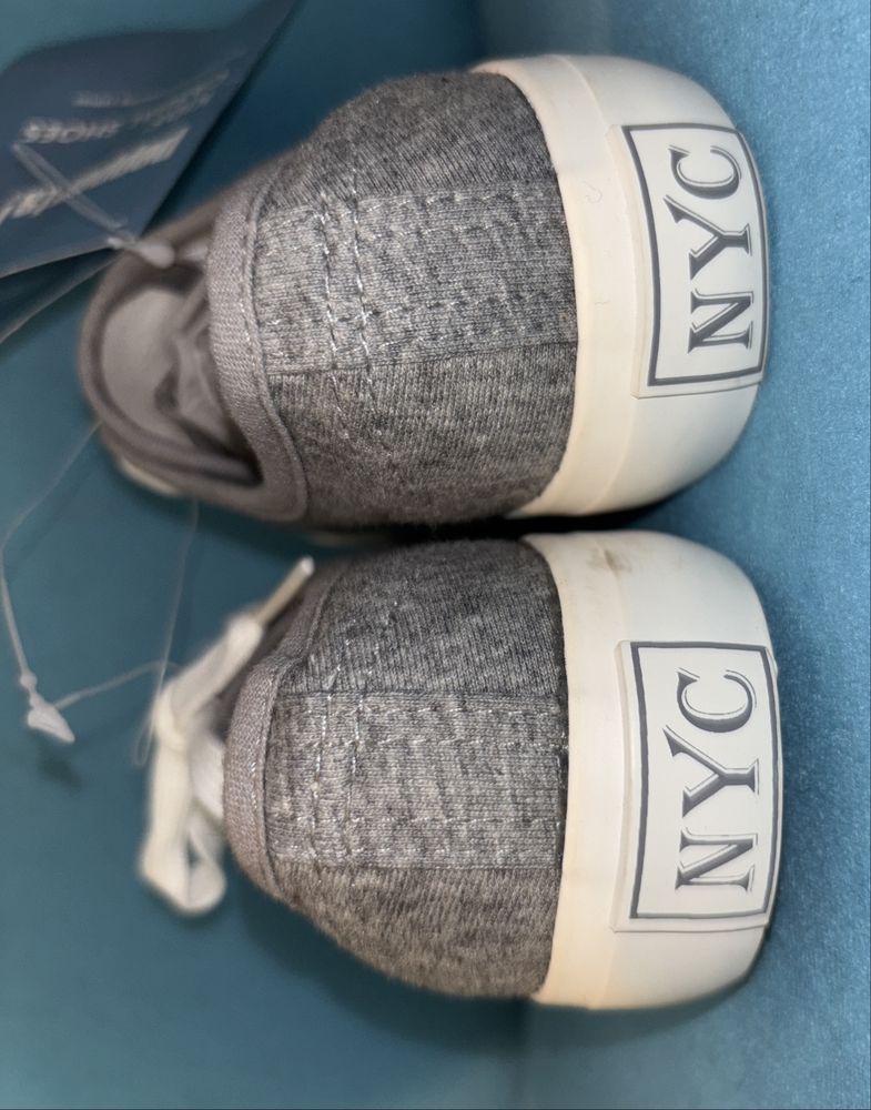 NOWE 31 tenisówki NYC jak Vans szare biała podeszwa