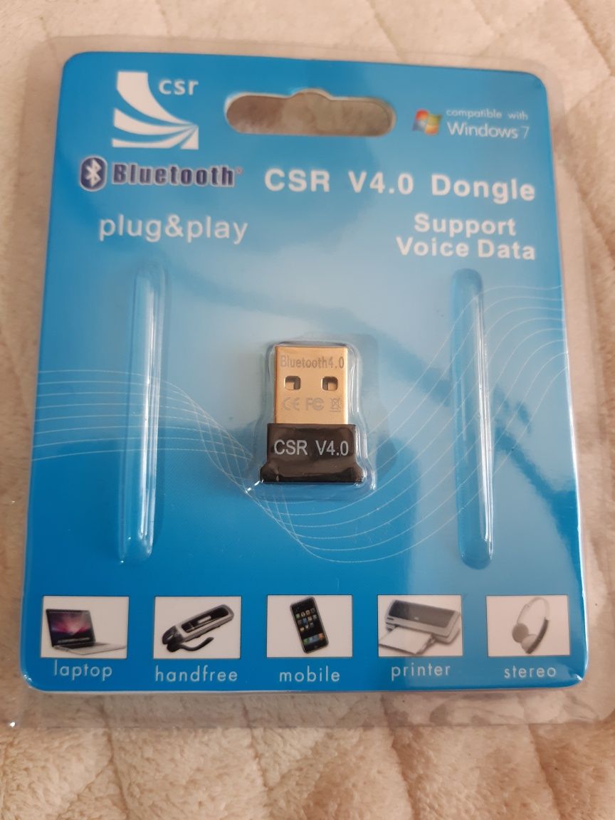 Adapter bluetooth.V5.0 USB super szybki do komputera.