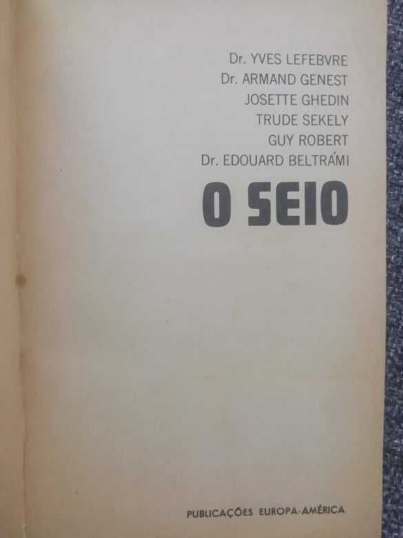 Livro 'O Seio'- Publicações Europa-América