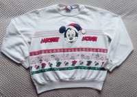 Świąteczny sweter Myszka Miki Disney USA vintage