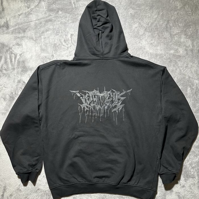 Худи Vetements drip metal hoodie S M L