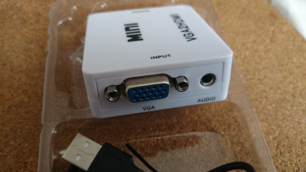 Переходник конвертер VGA HDMI, D-Sub to HDMI & HDMI to VGA