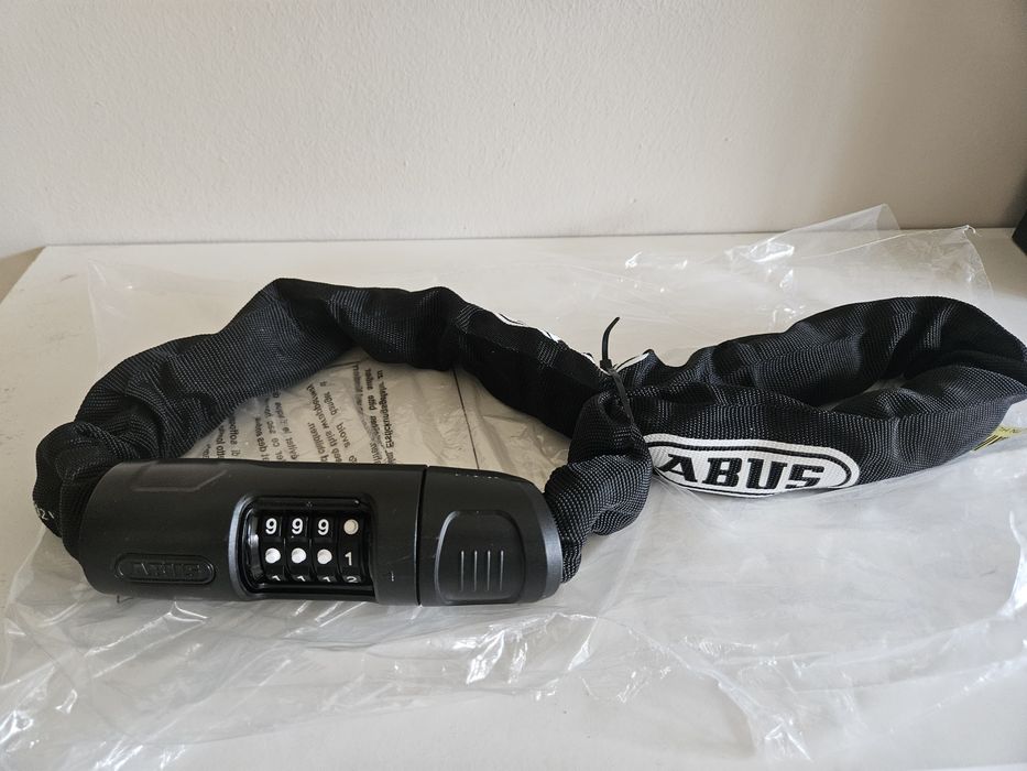 Łańcuch zabezpieczenie rowerowe Abus 85 cm waga 2 kg