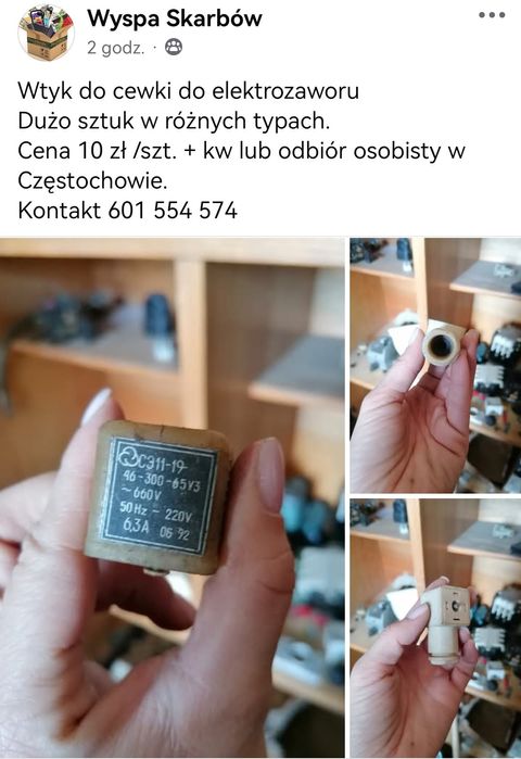 Wtyk do cewki do elektrozaworu