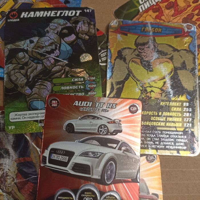 Супер редкие карточки человек паук, гонки, черепашки ниндзя