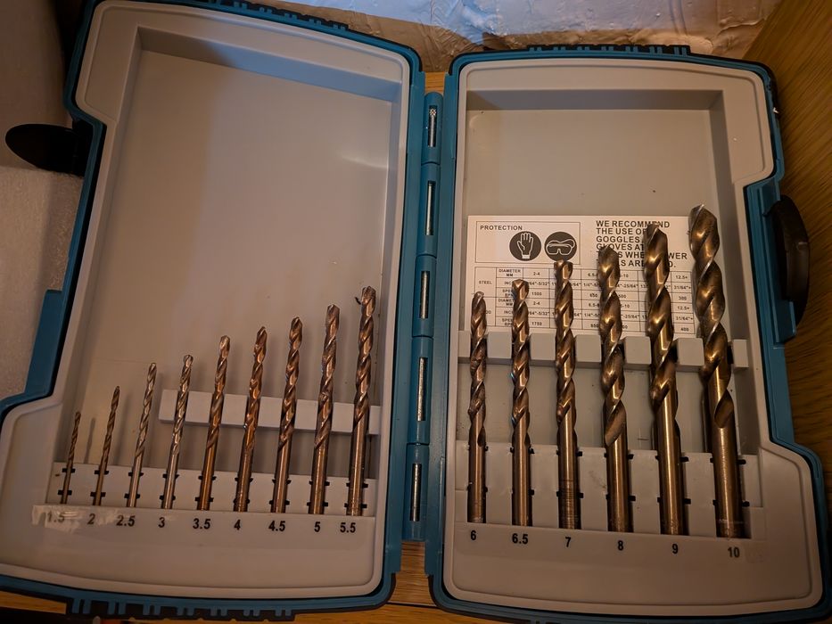 Zestaw wierteł do metalu Erbauer 1.5-10 mm