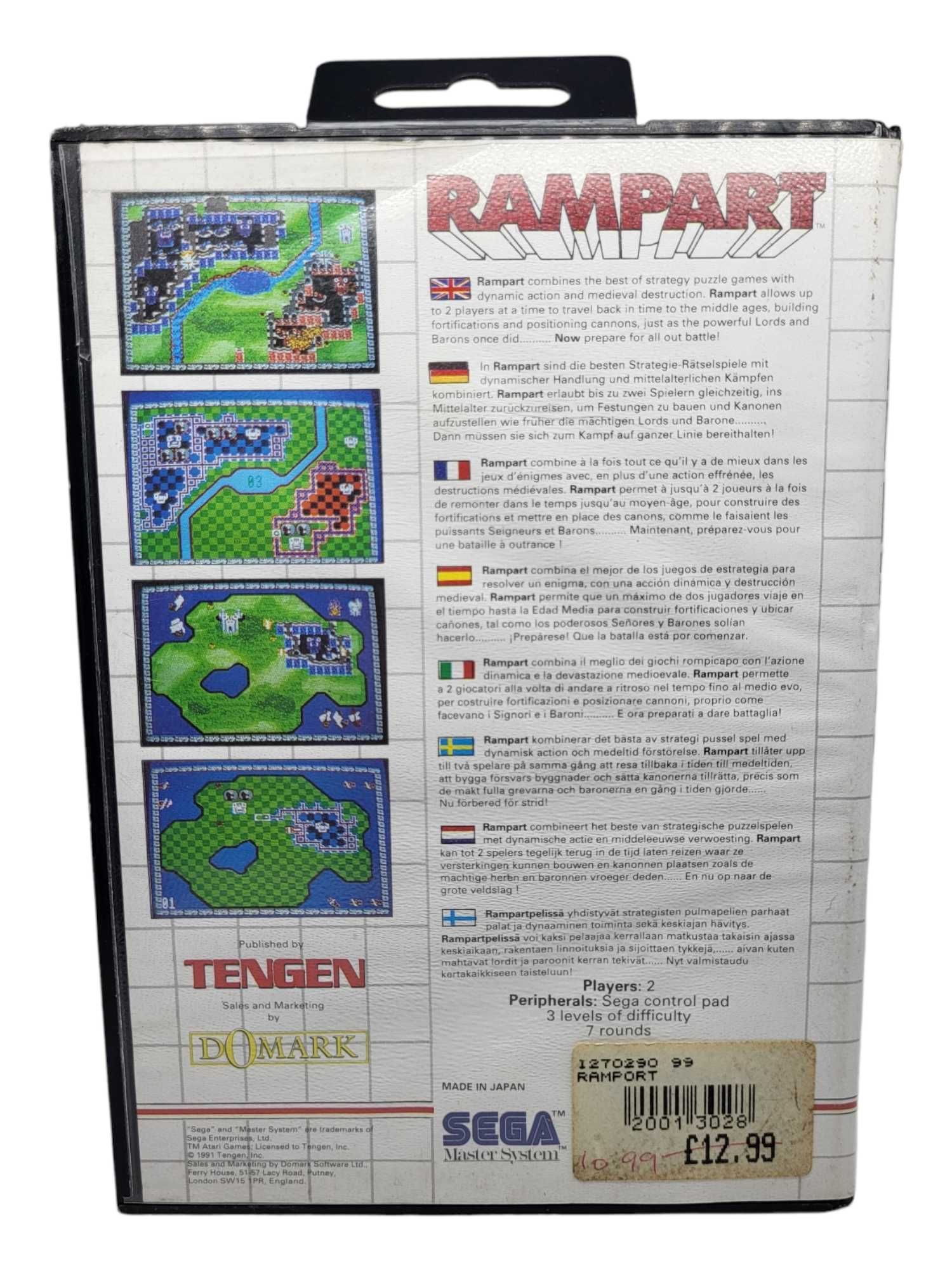Rampart Sega Master System MS