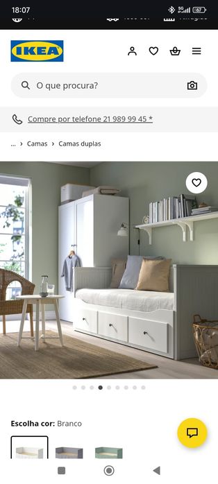 Cama dupla Ikea Hemnes
