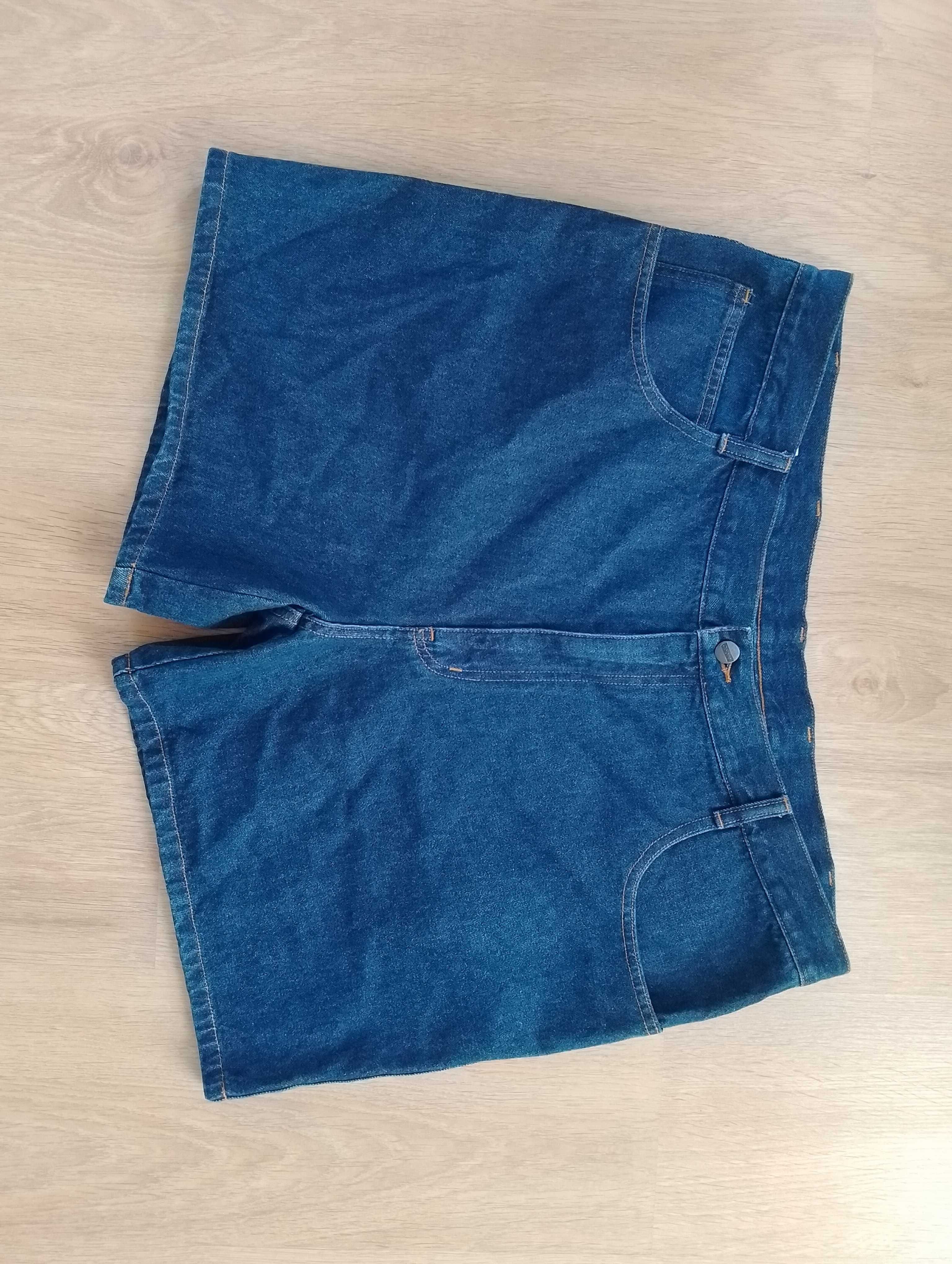 Colonel granatowe dżinsowe szorty spodenki wysoki stan 4XL 48 5XL 50
