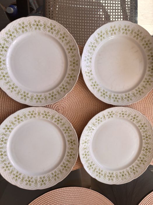 Zestaw 6 talerzy głebokich 4 płaskie obiadowe czechosłowacja Thun TK