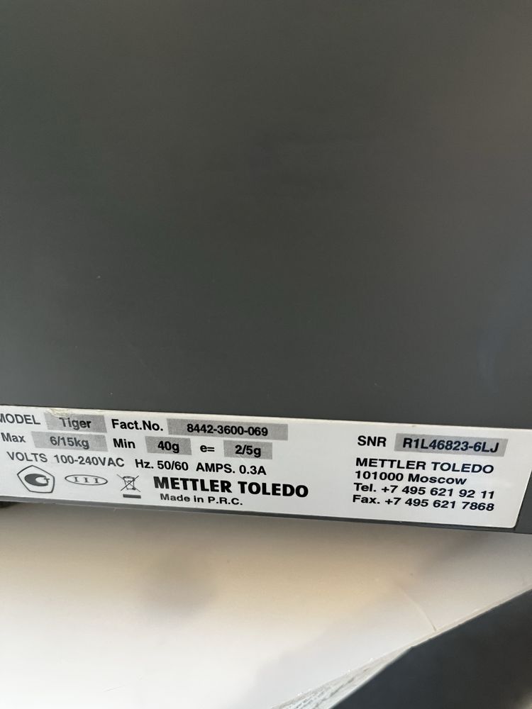 Ваги з друком чеків Mettler Toledo Tiger 3600PRO Метлер