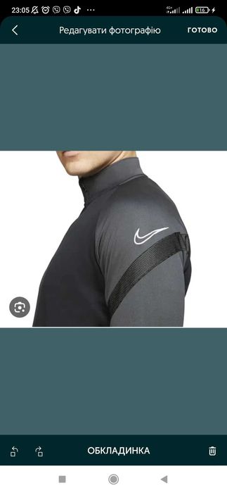 Спортивная кофта Nike dry fit p.XL