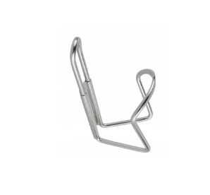 Srebrny uchwyt rowerowy aluminiowy na bidon butelkę picie napój wodę
