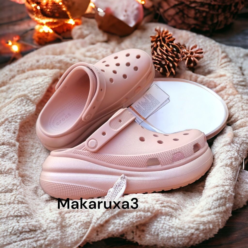 Зручні сабо на платформі Crocs CRUSH SHIMMER CLOG
Колір-Pink Clay
Розм