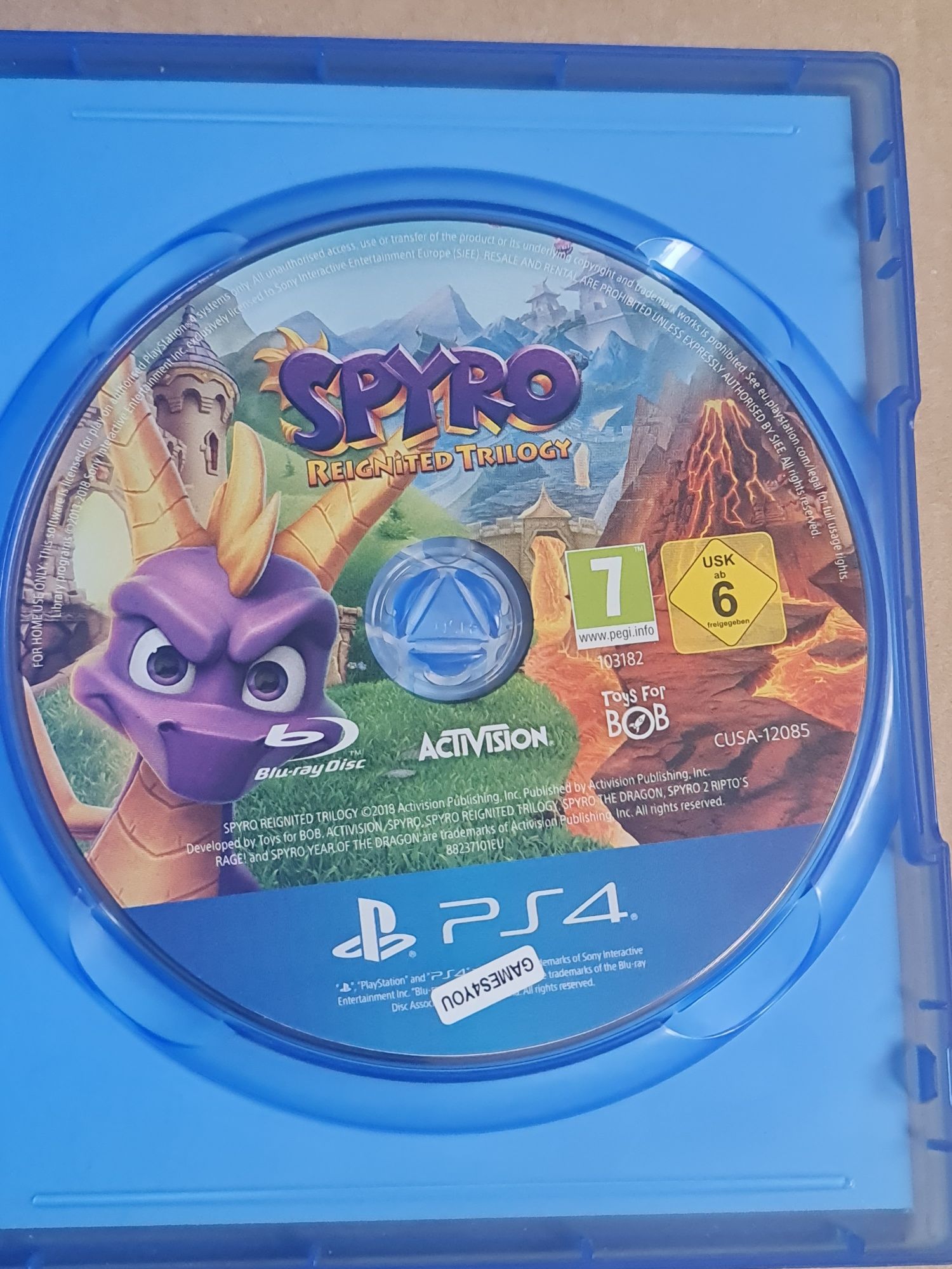 Gra na PlayStation 4,5 Spyro trylogia 3gry