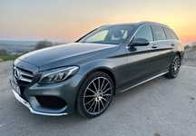 Mercedes-Benz Klasa C C 250d 9G 4-Matic , Pakiet 2x AMG , Kamery 360,Zadbany , Serwisowany ,