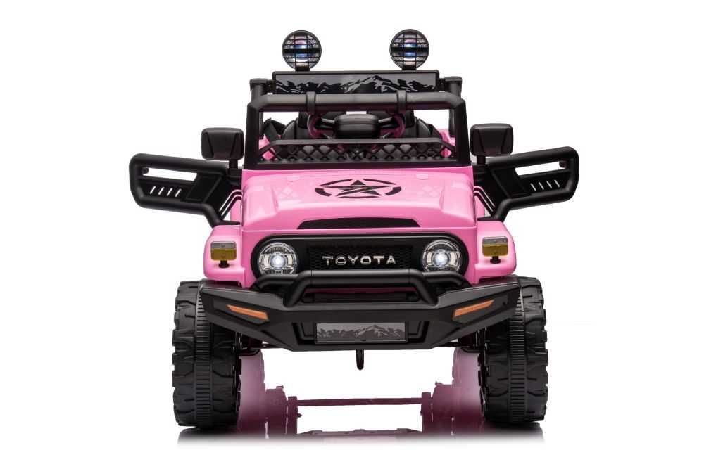 Toyota na akumulator dżip JEEP samochód Autko FJ 4x4 skóra EVA RÓŻOWY