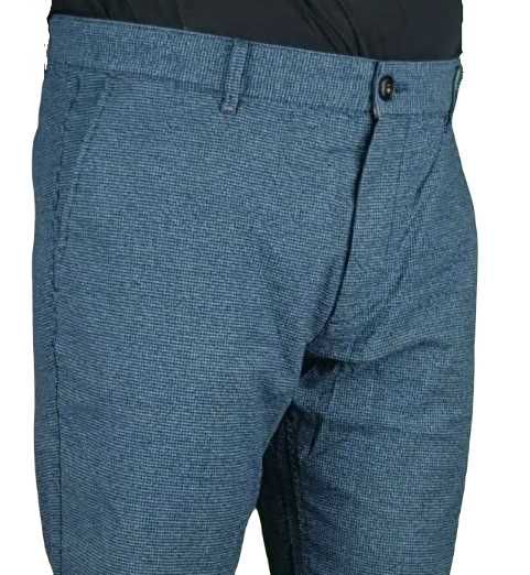 Spodnie Hugo Boss męskie Chino Slim szaroniebieskie nowe oryg. W40/L32