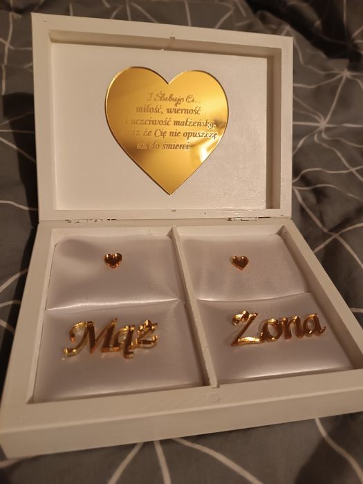 Zestaw pudełko weselne