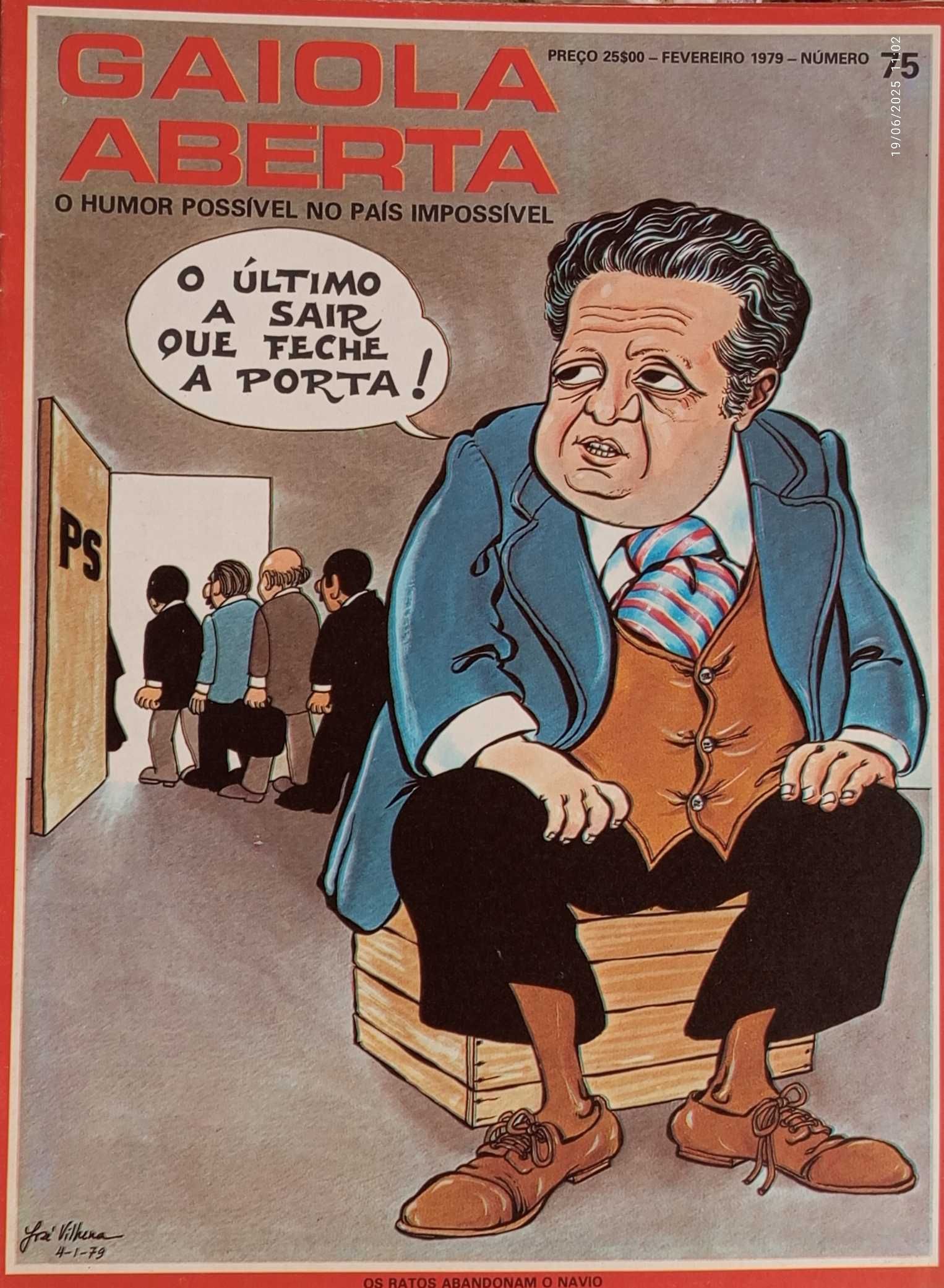 GAIOLA ABERTA revistas de José Vilhena