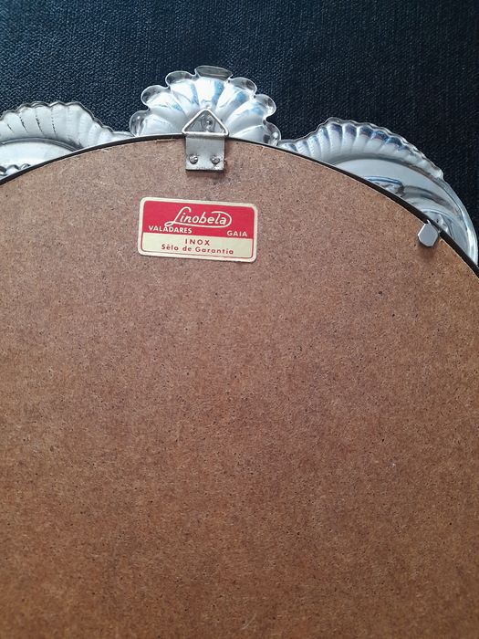 Moldura em inox com imagem Cristo