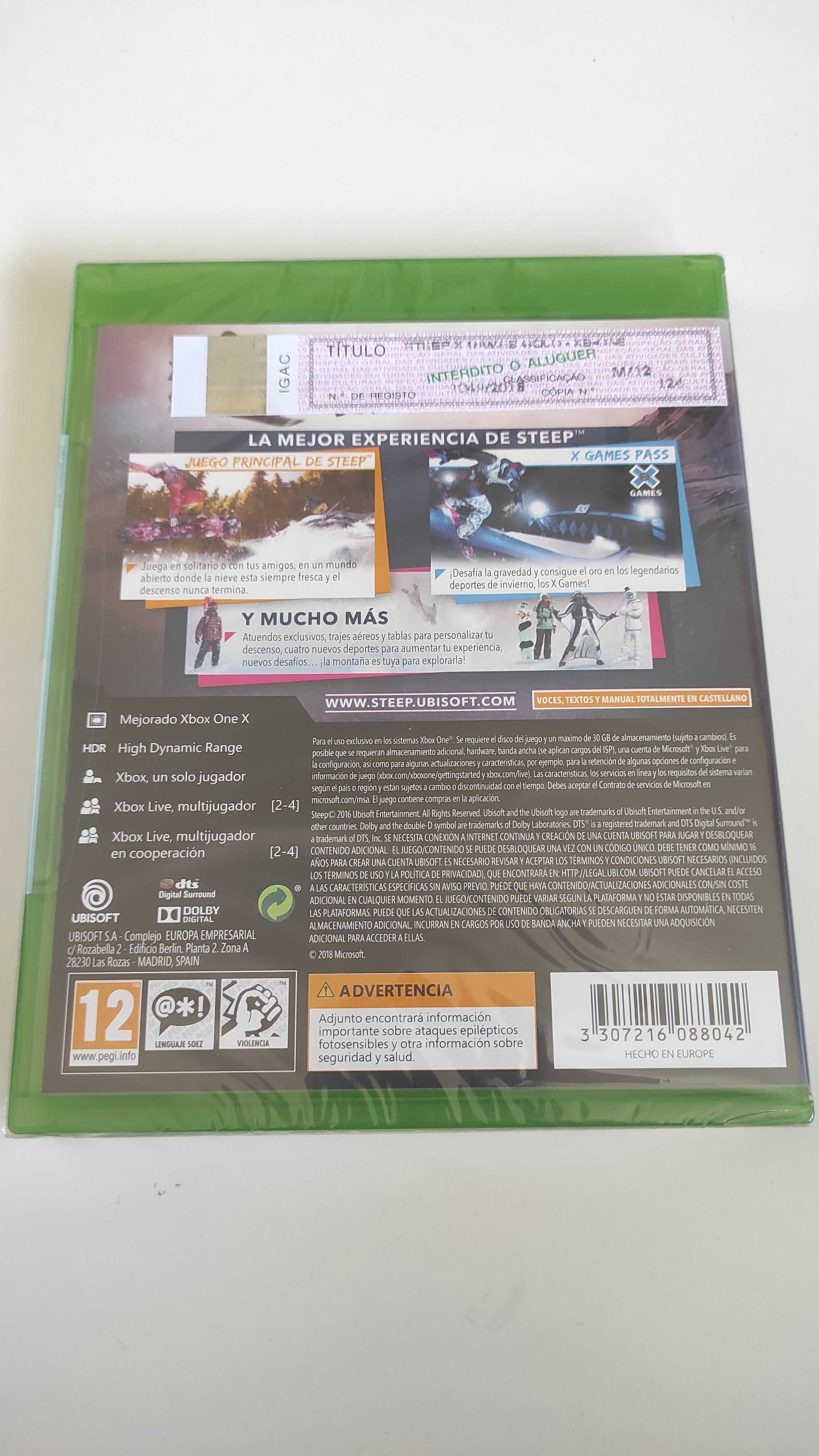 *Novo Selado* Steep X Games Edition Xbox One