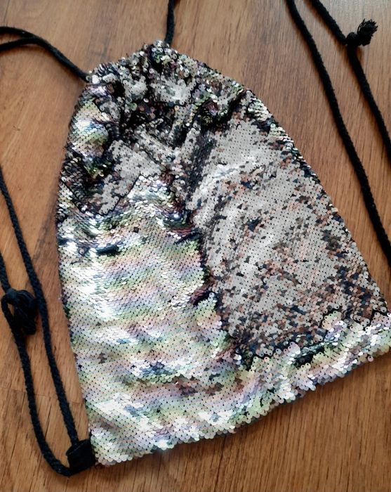 Plecak worek z cekinami