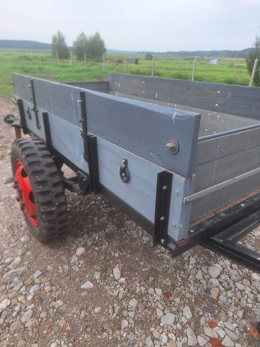 Przyczepa jednoosiowa , bitka , wóz , przyczepka zabytkowa 45 rok