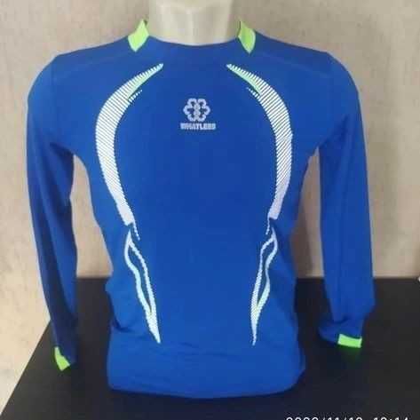 camisa compressão azul tamanho M