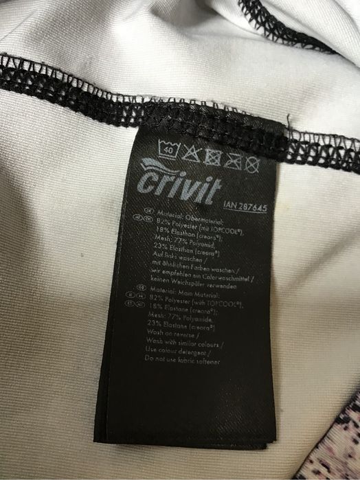 Długie legginsy z siateczką. Crivit