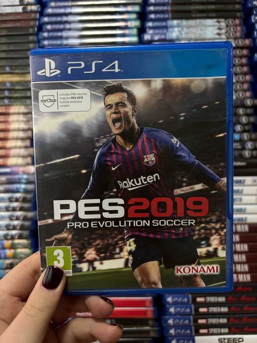 Гра PES 2019 на ps4, диск з грою на пс 4, ліцензія