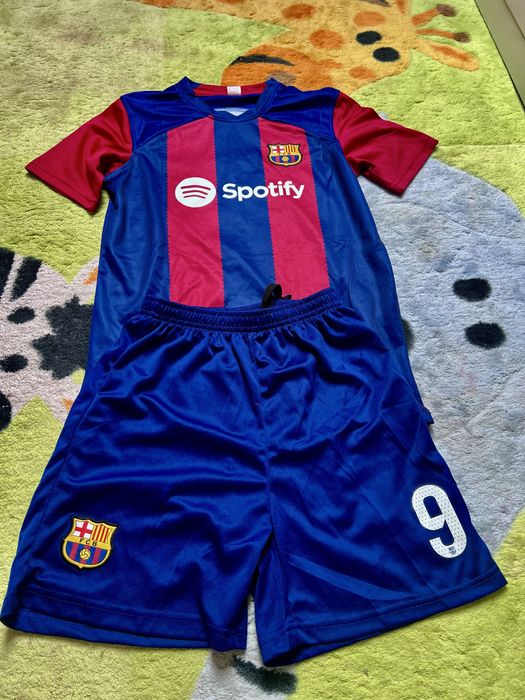 Strój FC Barcelona ojciec i syn