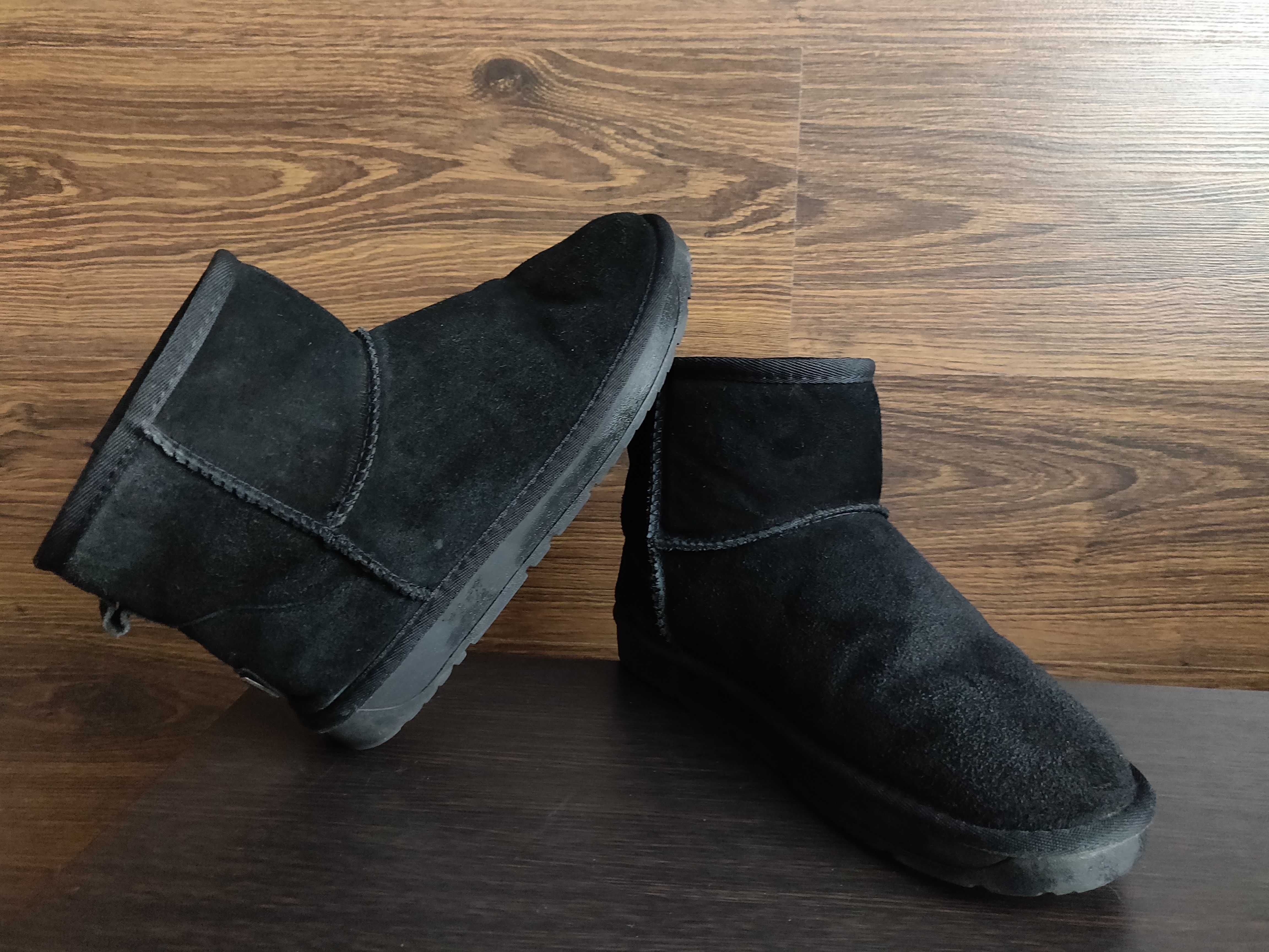 Угги женские It is fashion замшевые р.41/ 26 см. черного цвета