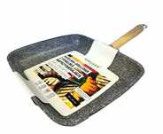 Patelnia GRILLOWA 26 x 24 cm Non - Stick Nieprzywierająca Smukee
