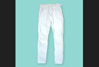 Damskie Białe Spodnie Dżinsowe