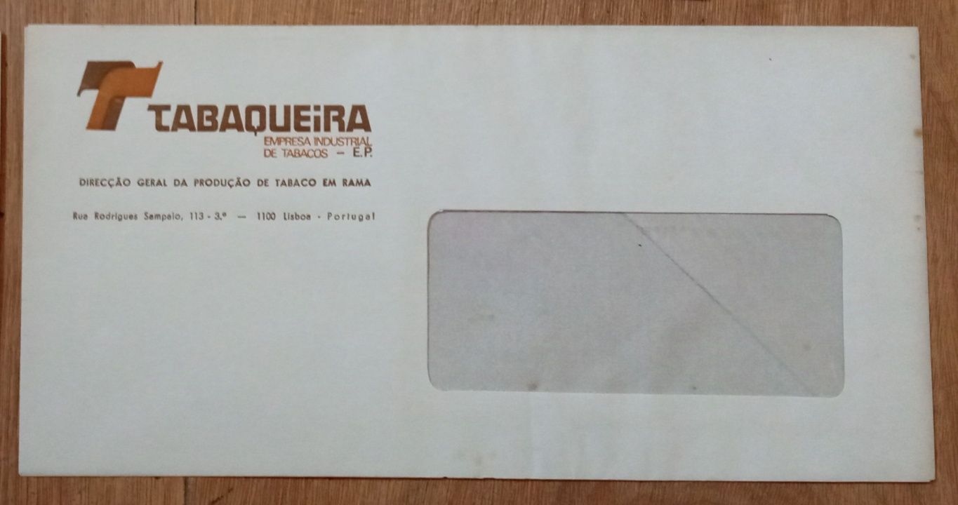 Envelopes antigos da Tabaqueira