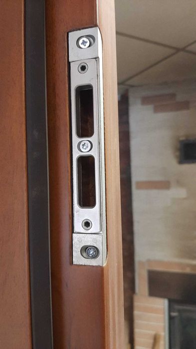 Drewniane drzwi zewnętrzne Art-Tom 90L lewe złoty dąb