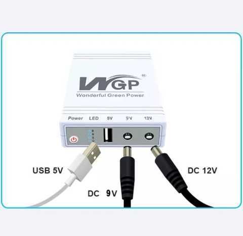 ДБЖ для роутера WGP UPS 5V 9V 12V 10400 mAh УПС