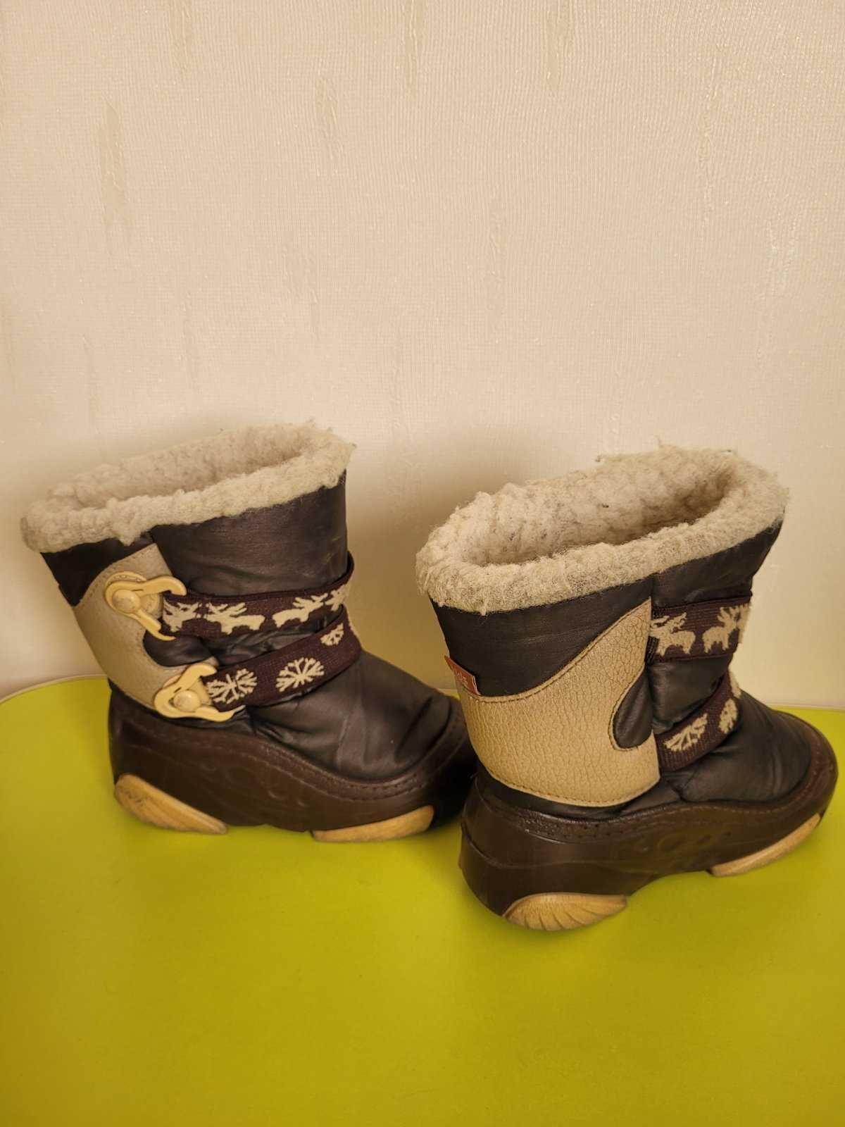 Зимние сапожки зимові чобітки на овчині Демар Польща 26-27 17 см