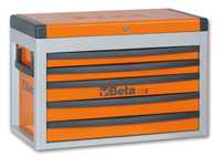 beta portable tool chest with five drawers orange 51200006