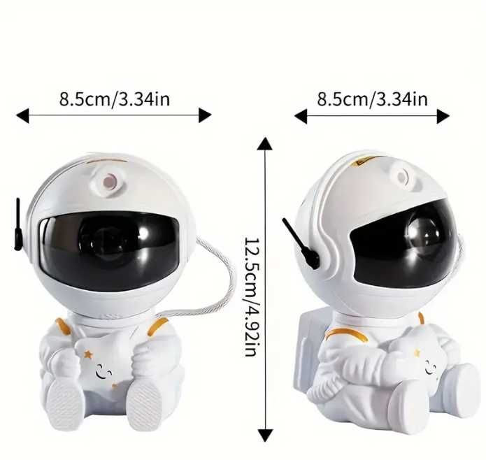 Projektor Gwiazd - Lampka Nocna Astronauta LED