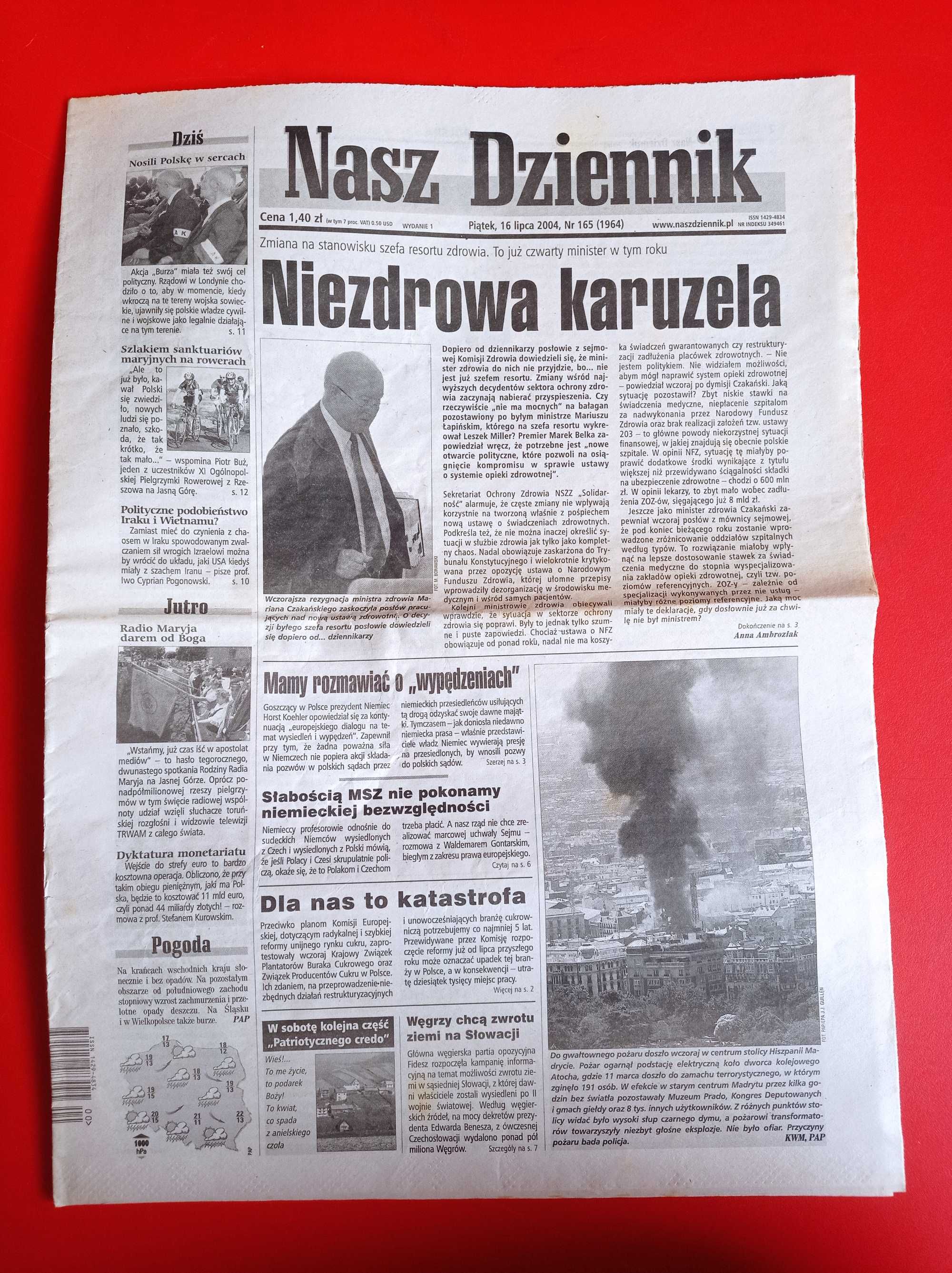 Nasz Dziennik, nr 165/2004, 16 lipca 2004