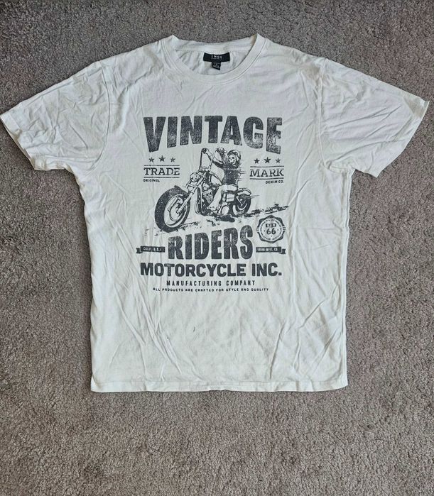 2 męskie t-shirty Topman/Smog rozm. S/M