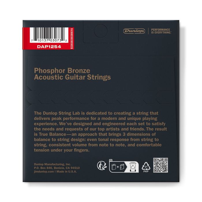 DUNLOP DAP1254 (12-54 Phosphor Bronze)(Struny do gitary akustycznej)